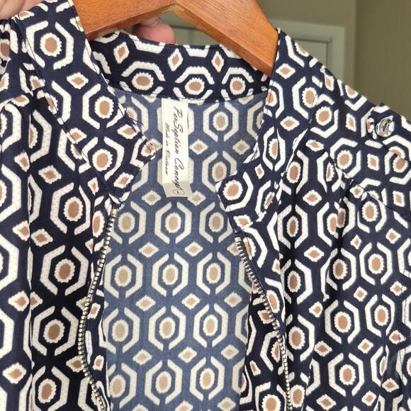 PerSeption Concept Multicolor Geometric Sleeveless Blouse – Size Large - Picture 4 of 8